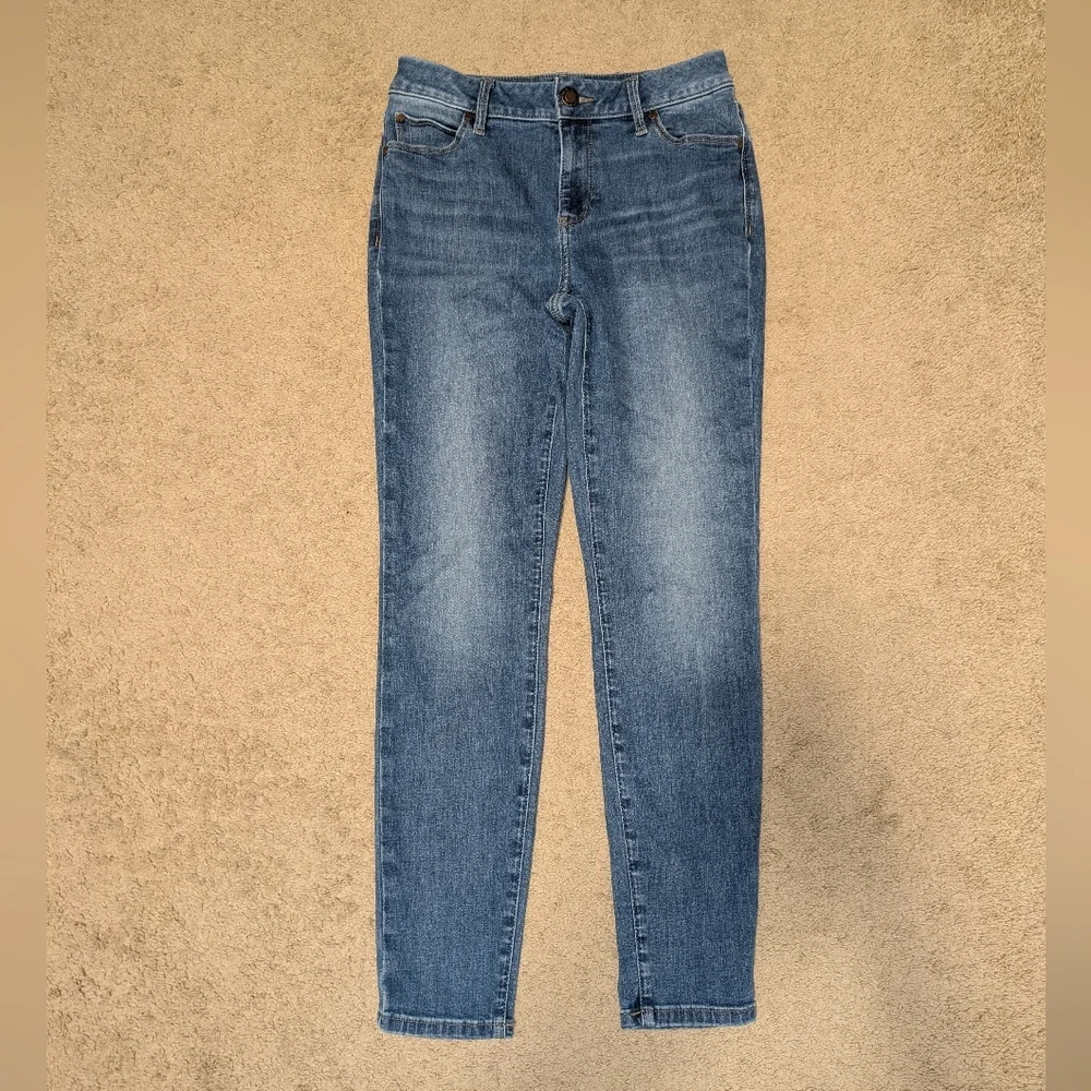 Simply Vera Vera Wang Women's Blue Skinny Jeans - Picture 1 of 4